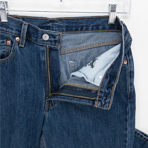 Levi’s 550 Relaxed Fit Straight Leg Jeans Men’s 31x34 Dark Wash Blue Workwear - Picture 6 of 13